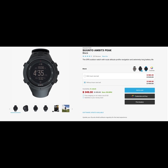 Suunto Ambit3 Watch - Picture 1 of 8